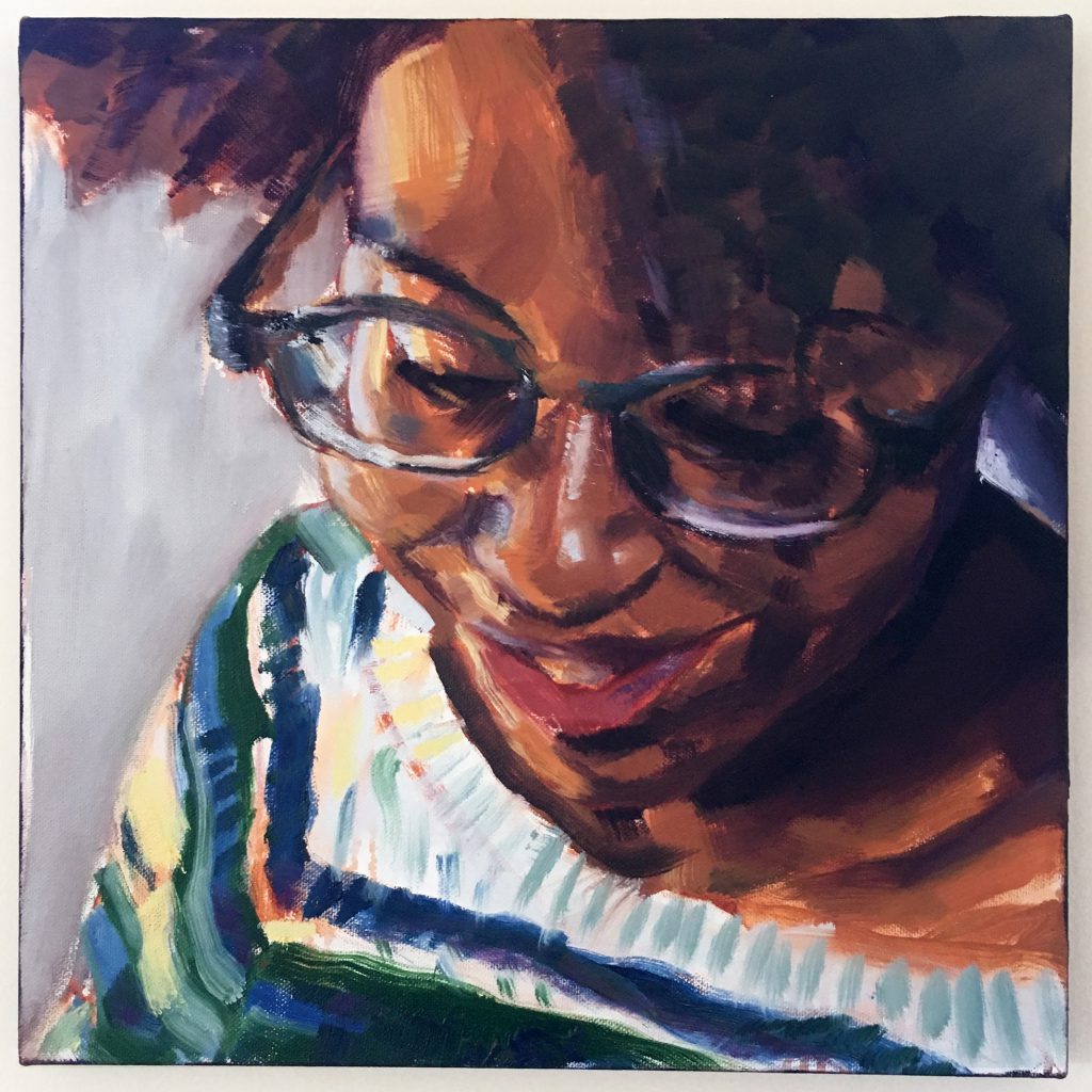 Domenica (No. 2), 2017 Oil on canvas 14" x 14"