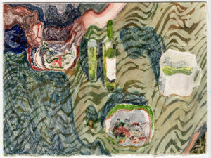 Drinking from a mug, 2022